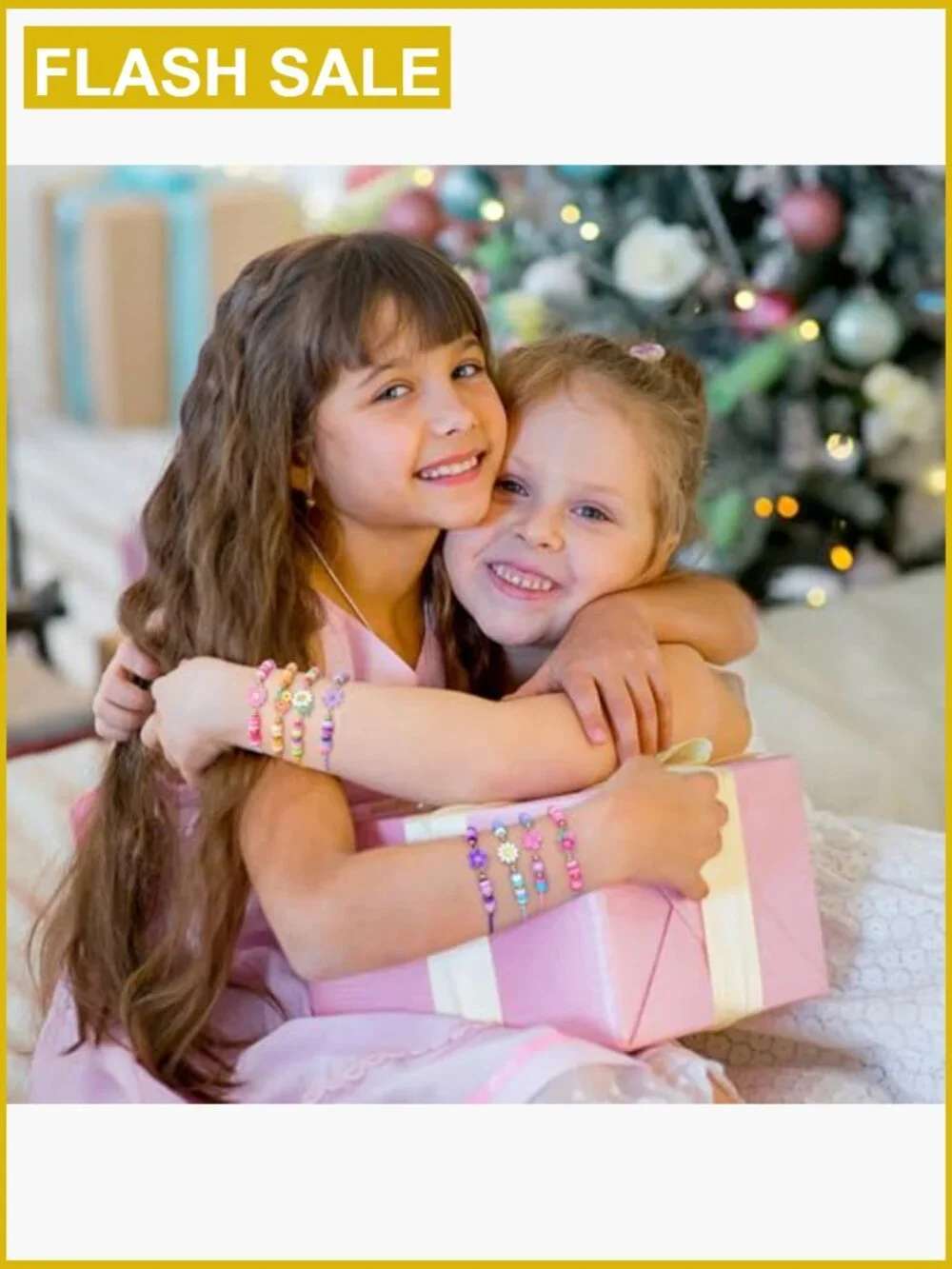 12 Flower Bracelets for Girls Toddler Jewelry Adjustable Party Favor Bulk